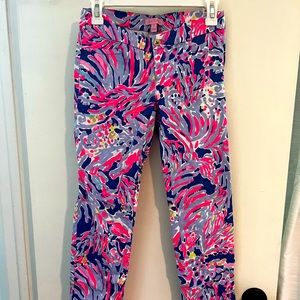 Lilly Pulitzer patterned skinny pants